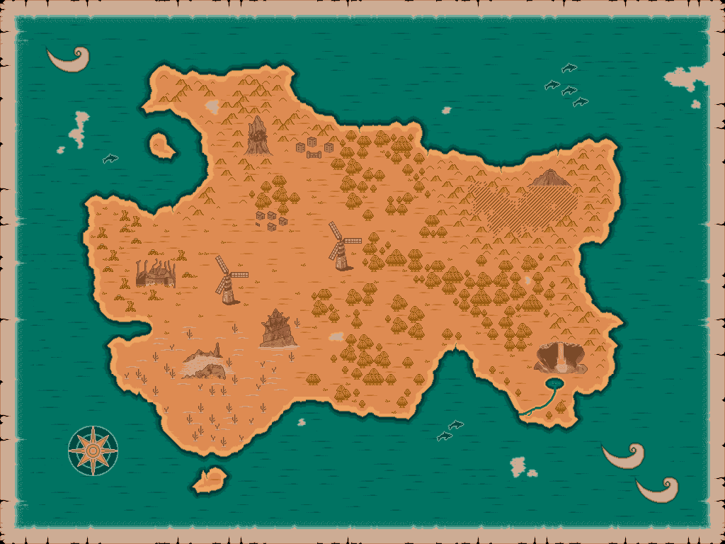 The world map of LostMagic