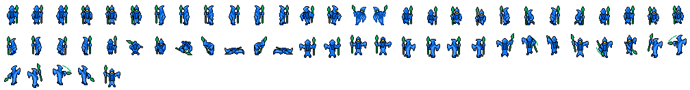 Water Mage · sprite sheet
